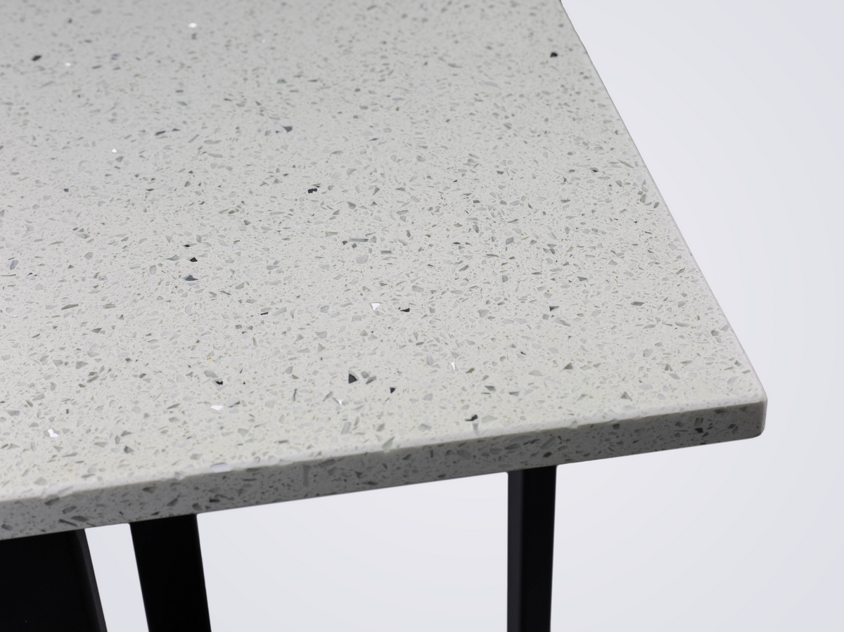Stella Glitz Quartz Top Side Table - UNIX Furniture