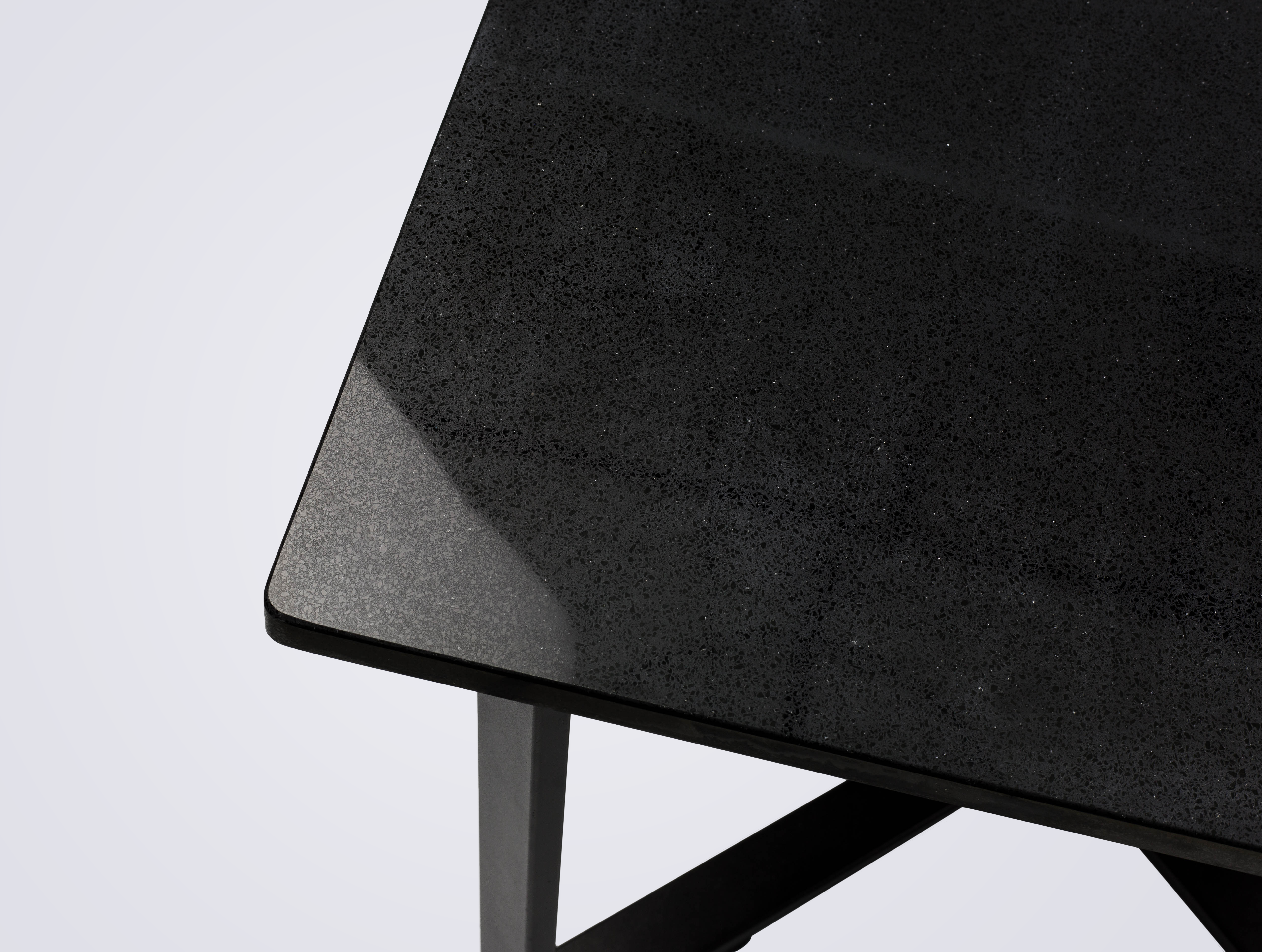 Dark Eclipse Quartz Top Coffee Table