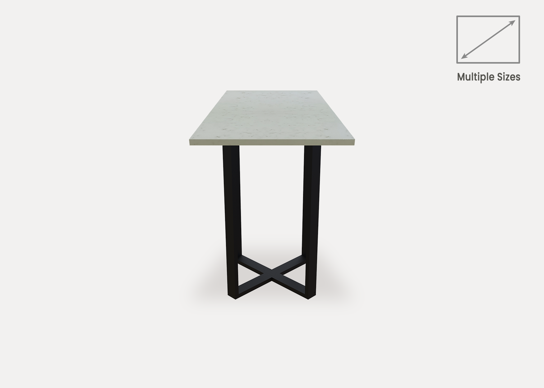 Arctic Carrara Quartz Side Table