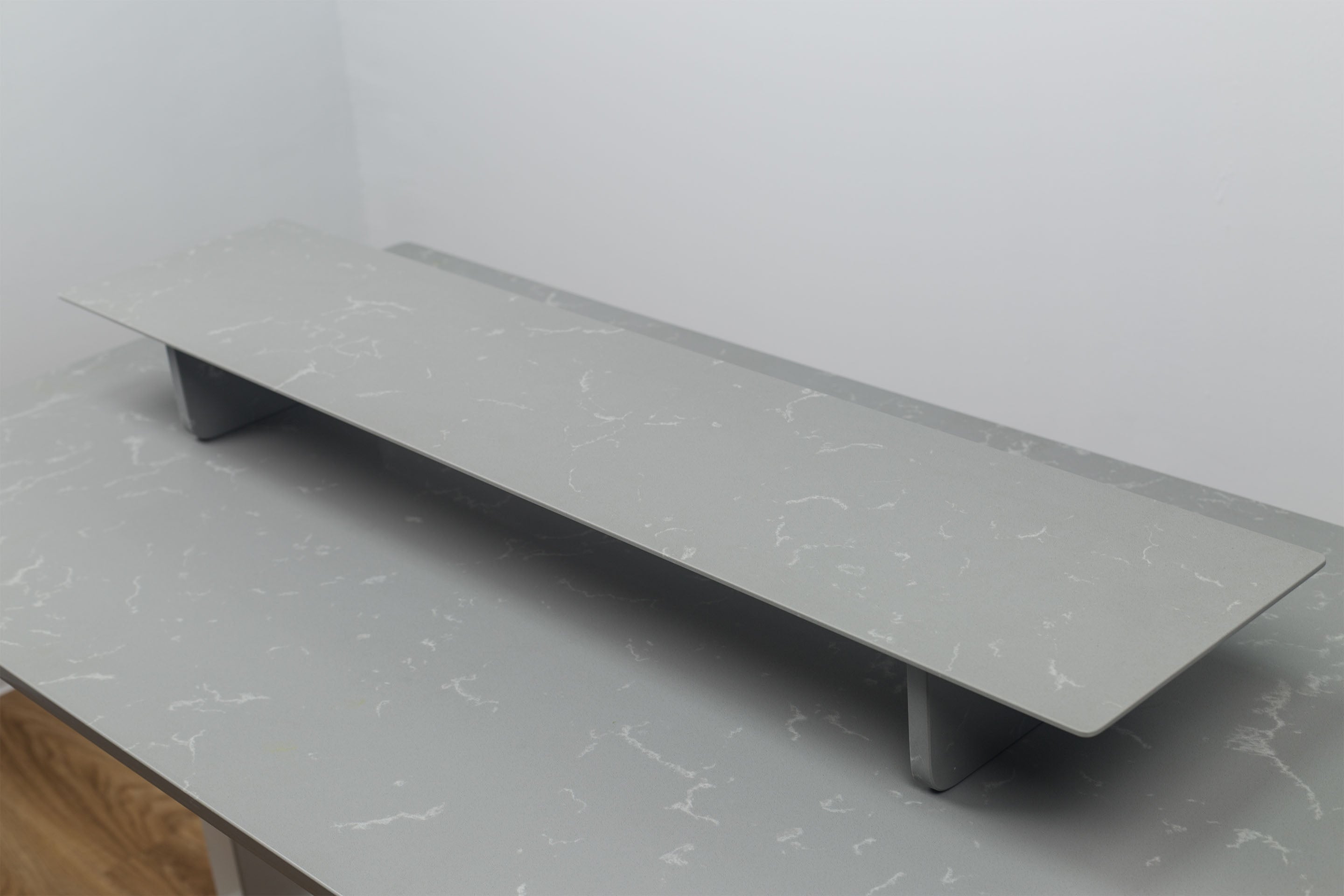 Silver Lago Quartz Desk Shelf