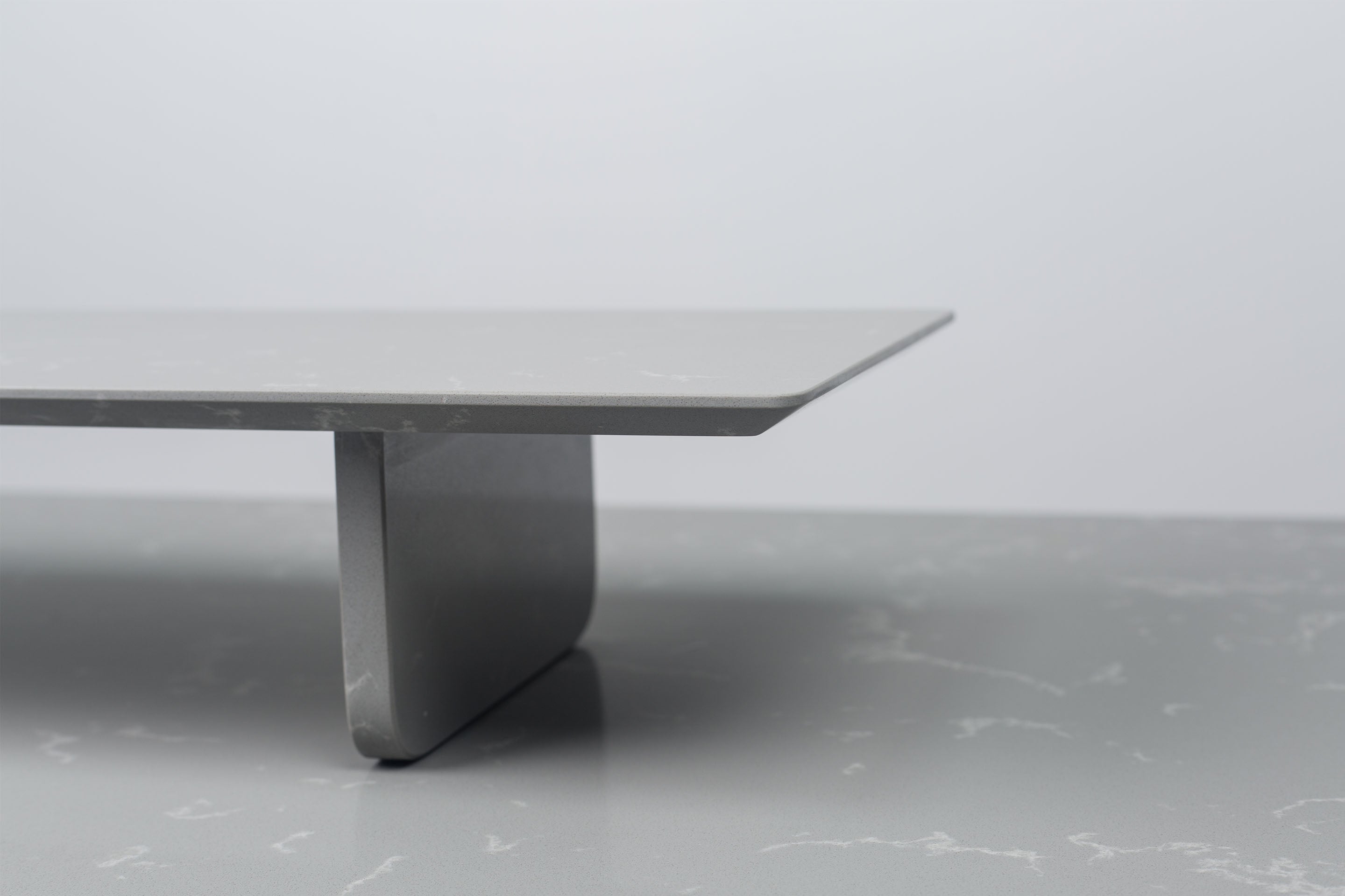 Silver Lago Quartz Desk Shelf