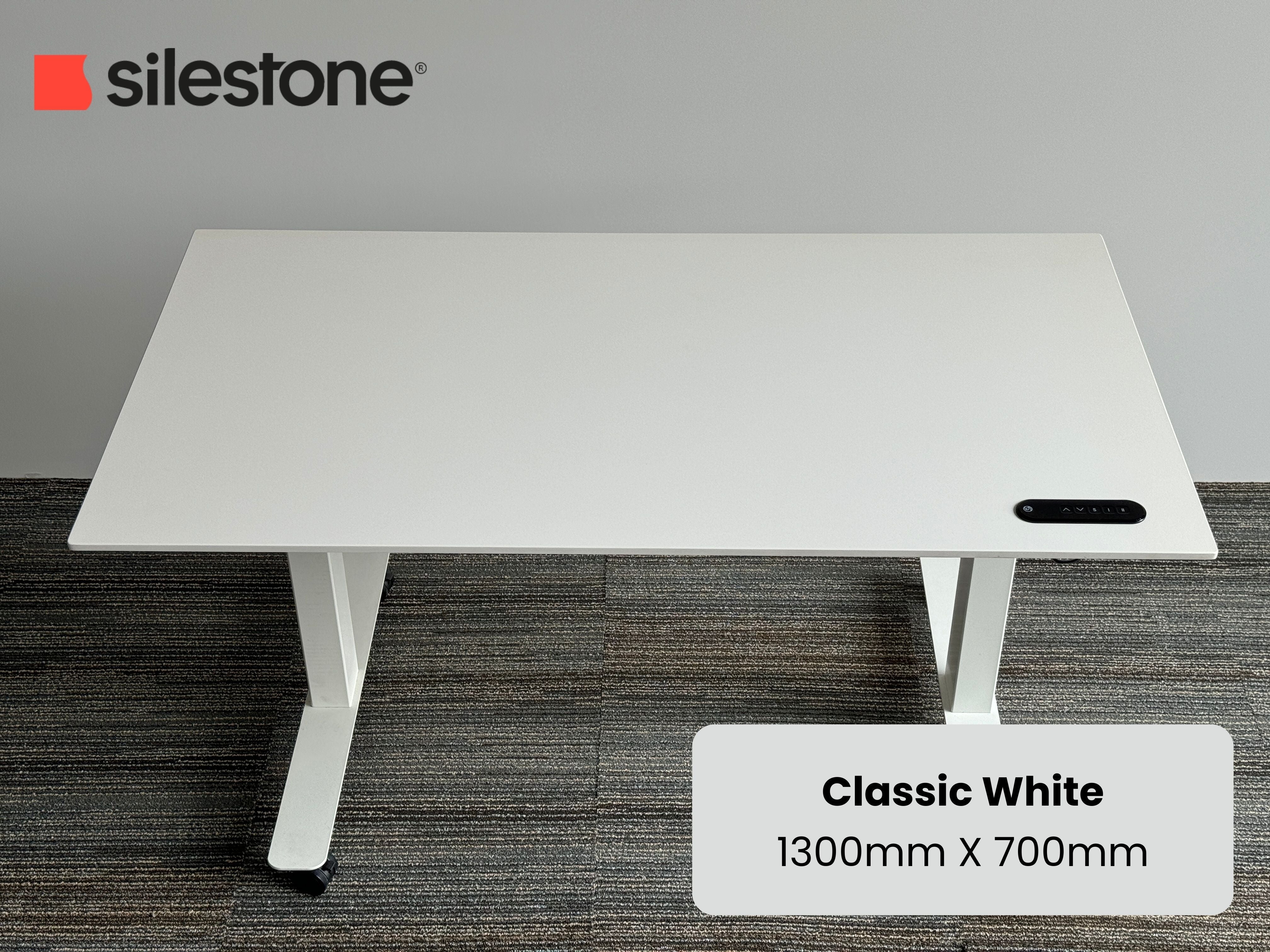 Classic White Silestone Standing Desk