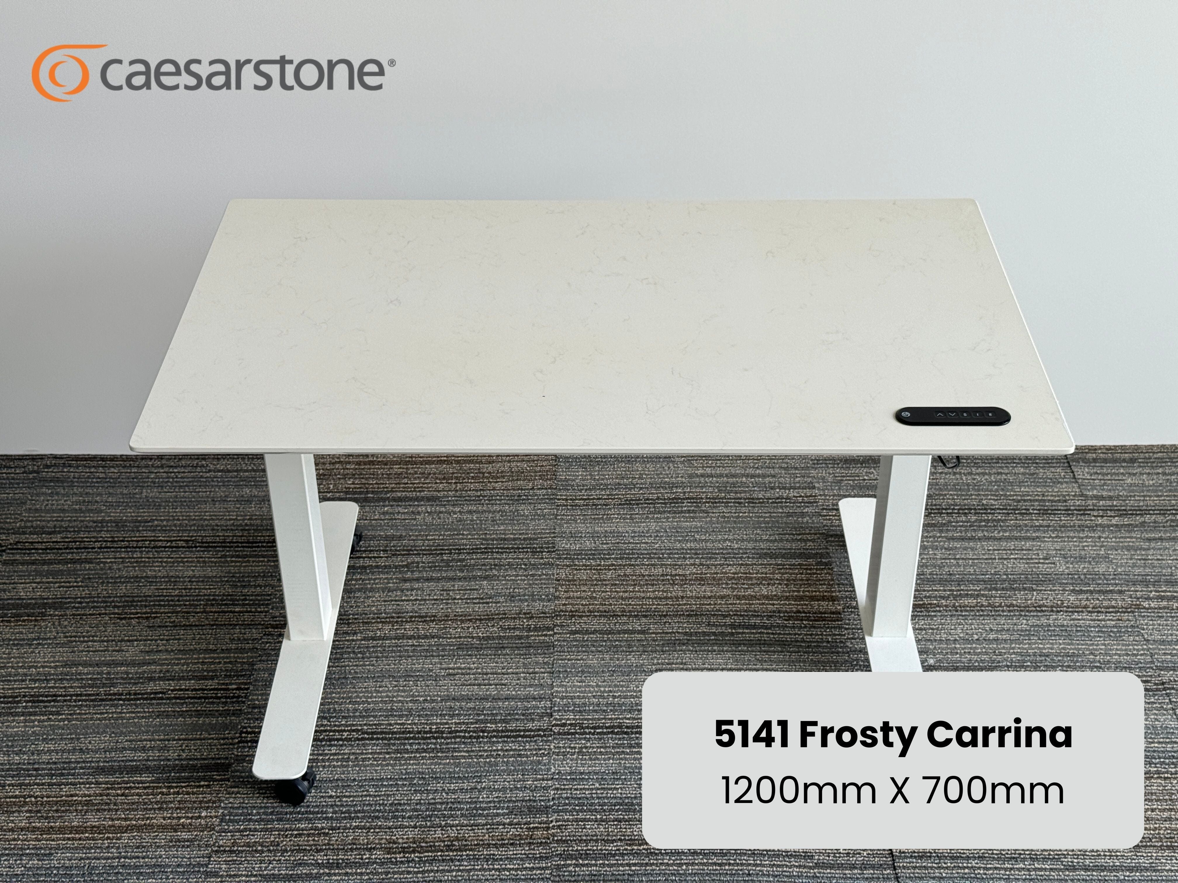 Frosty Carrina Caesarstone Standing Desk
