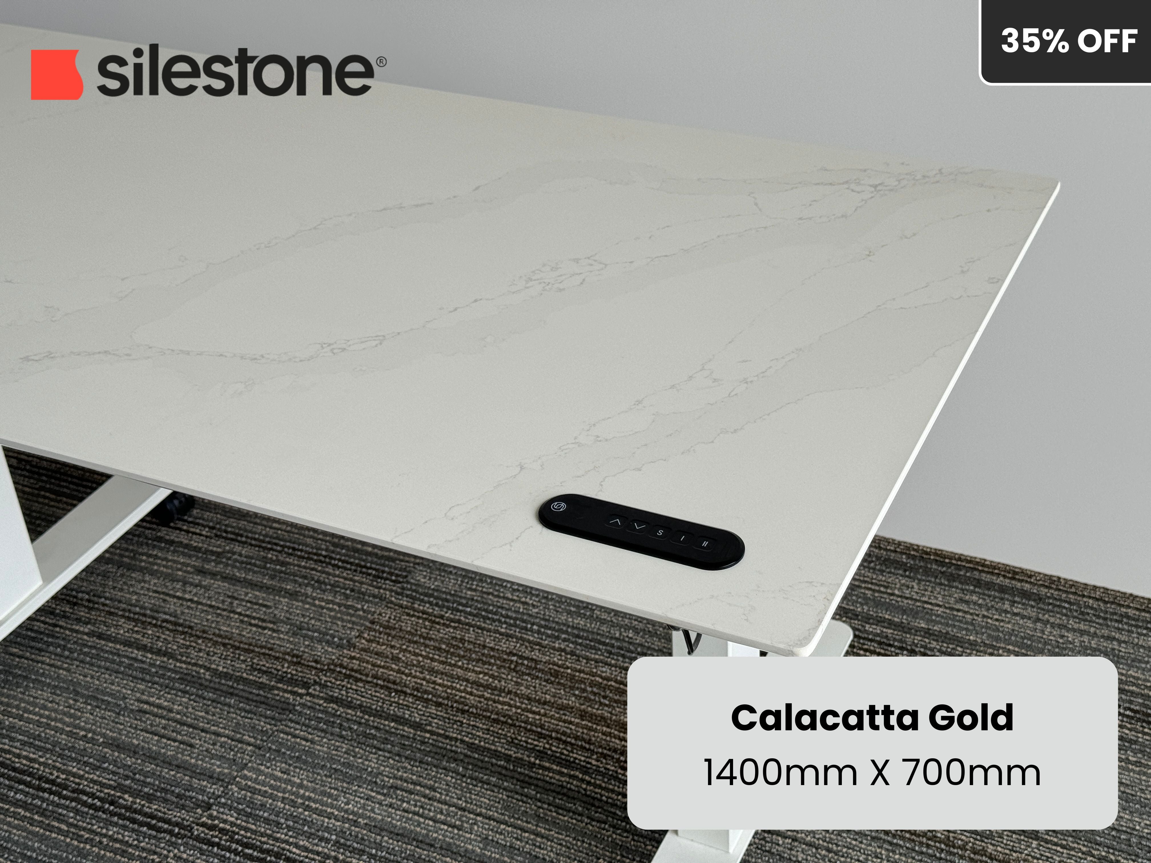 Calacatta Gold Silestone Standing Desk