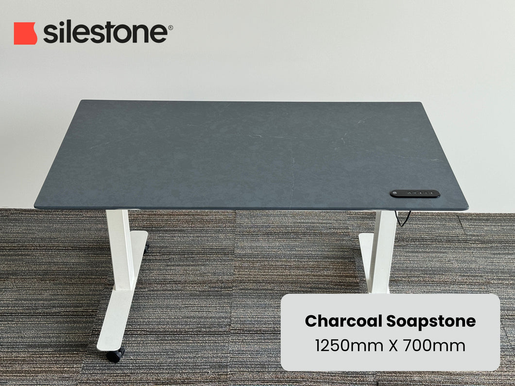 Charcoal Soapstone Silestone Standing Desk