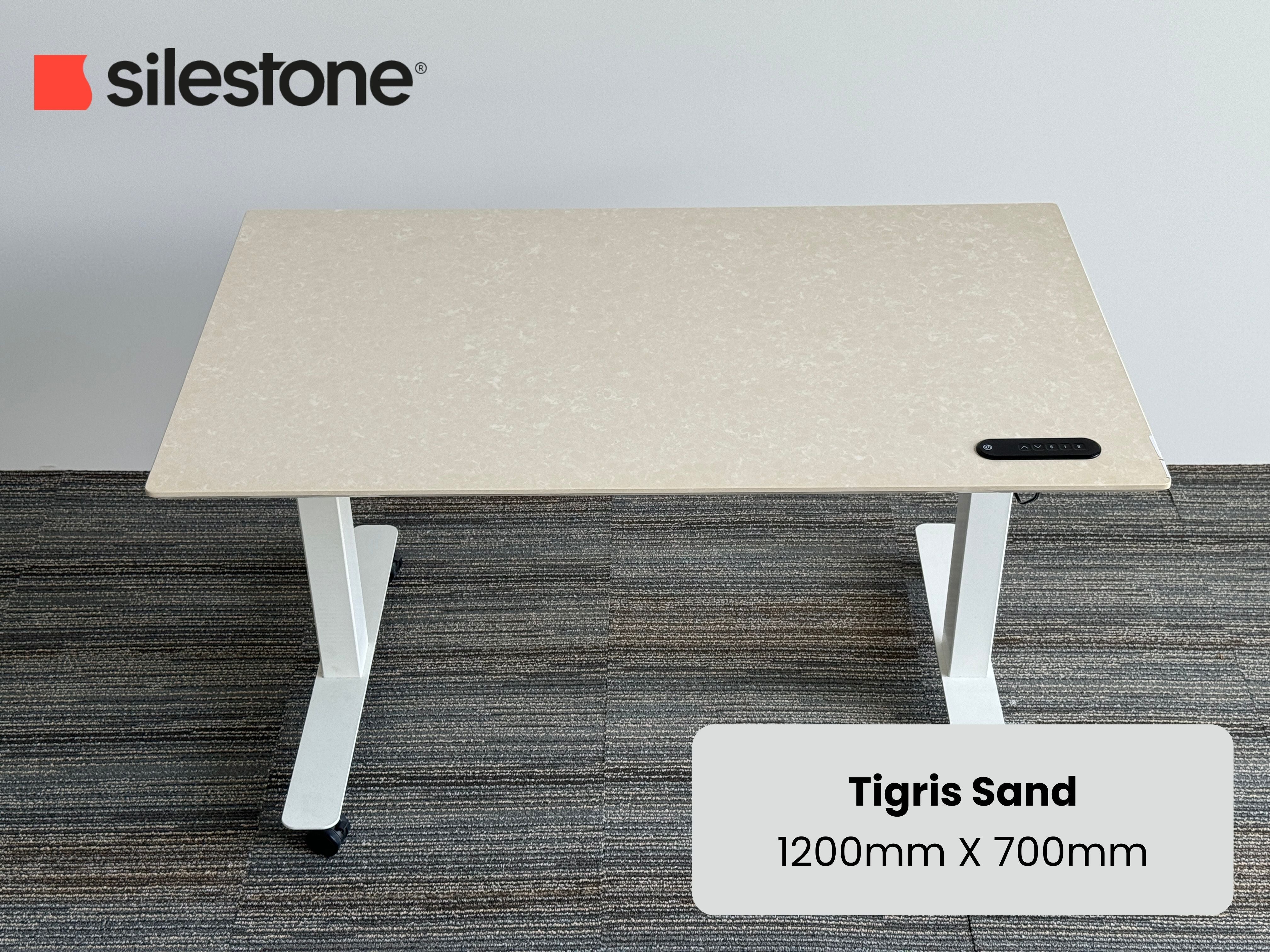 Tigris Sand Silestone Standing Desk