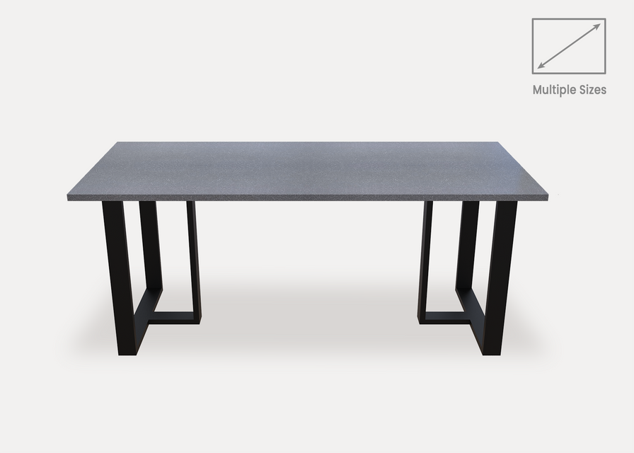 Platino Ferro Quartz Dining Table