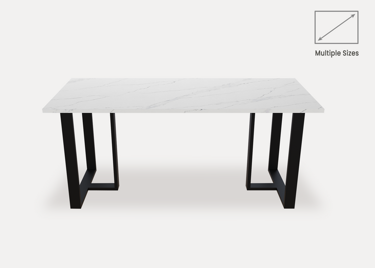 Statuario Altissimo Quartz Dining Table