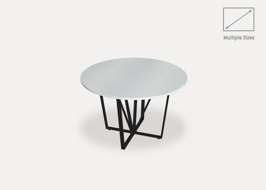 Velvet Filo Quartz Round Dining Table
