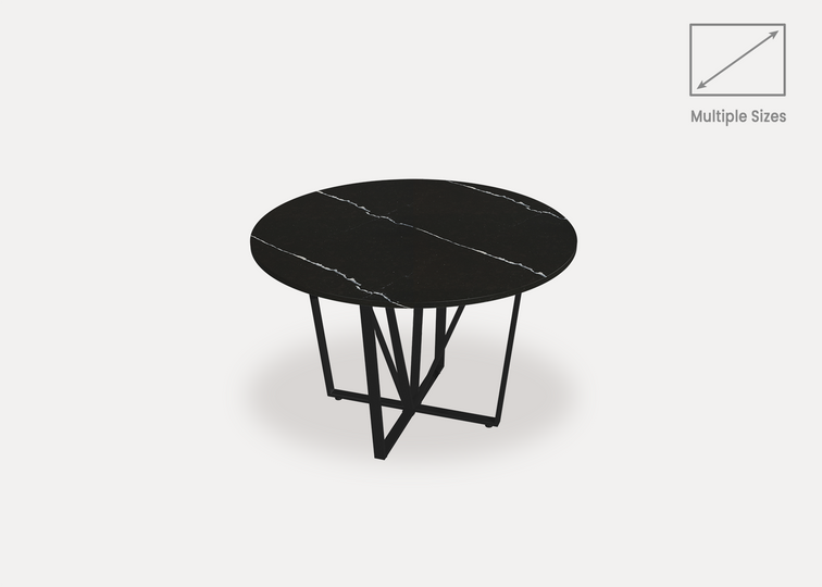 Verace Marquina Quartz Round Dining Table