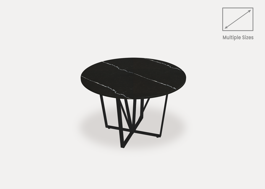 Verace Marquina Quartz Round Dining Table